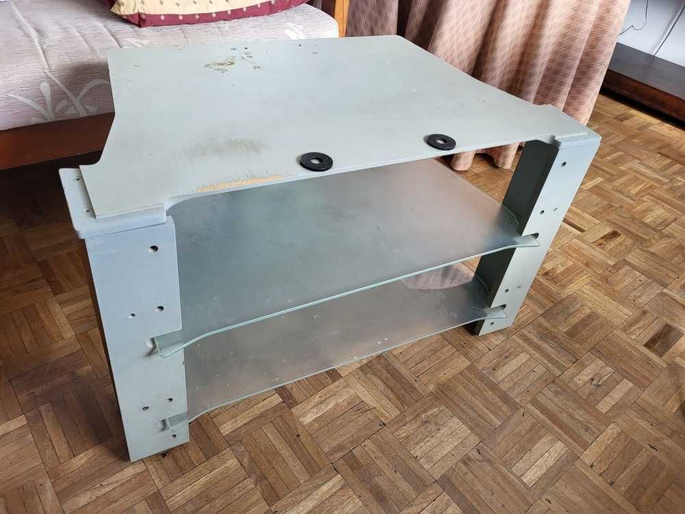 Mesa de TV 2 Prateleiras de Vidro