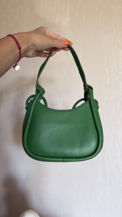 Стильна зелена сумка