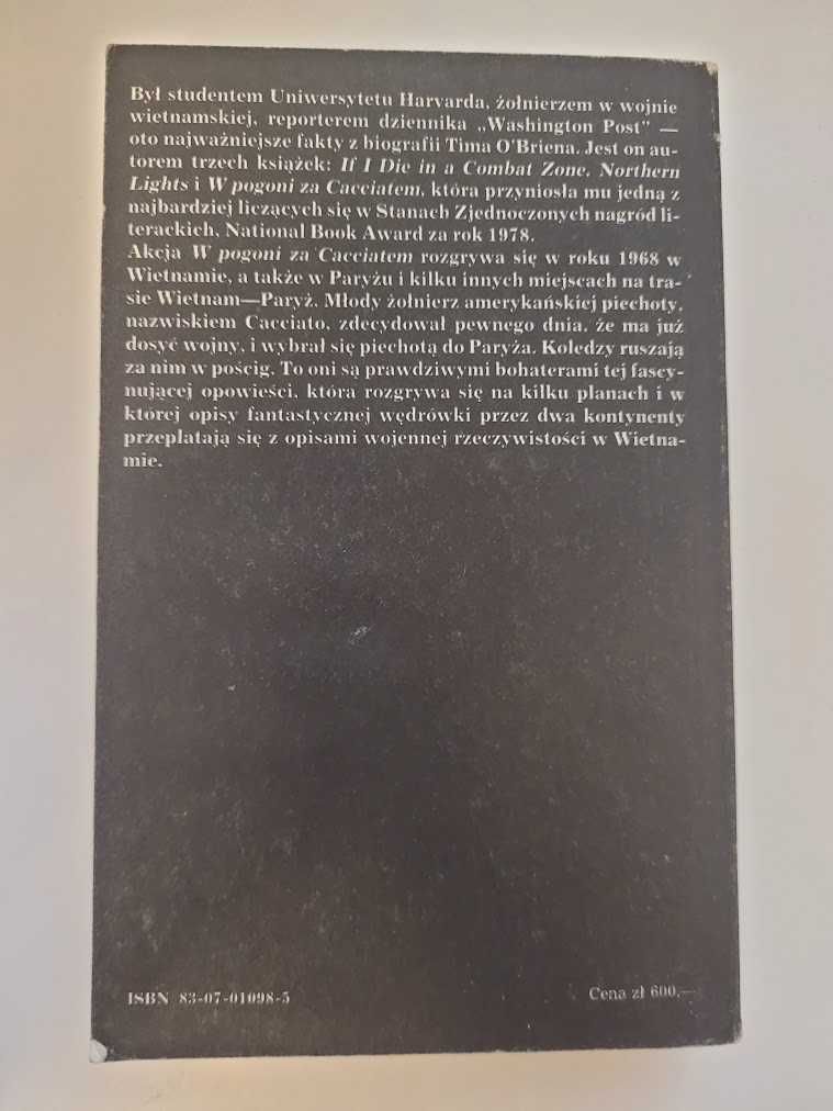 W pogoni za Cacciatem Tim O'Brien
