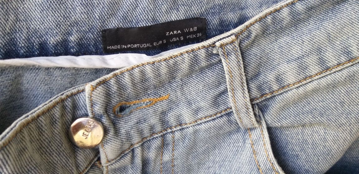 Джинсовые шорты Zara 26р, бермуды,  капри