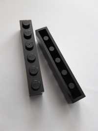 Lego 3009 Brick 1x6 Nowe 2 szt. Czarne