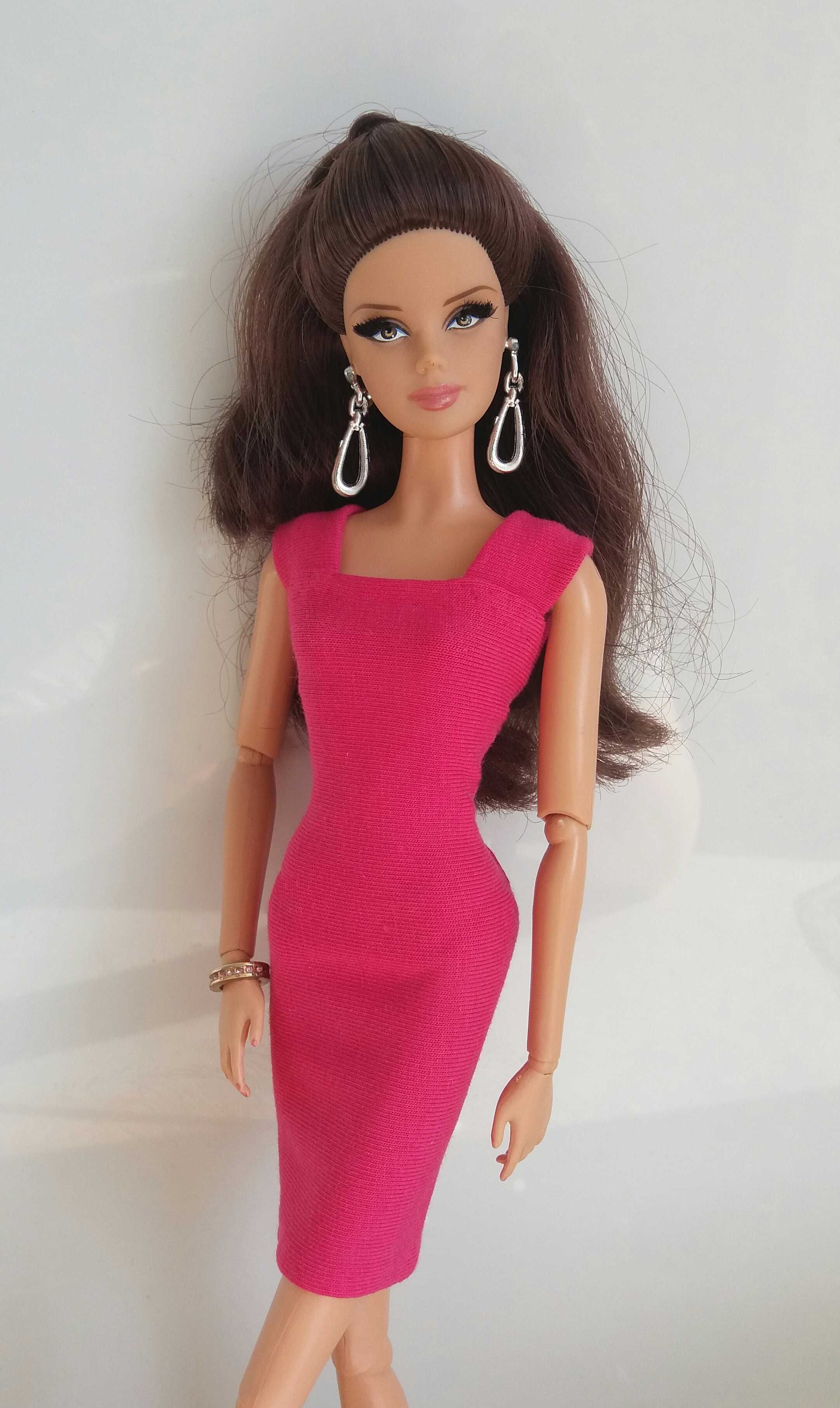 ubranko dla lalki barbie - sukienka różowa