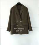 Marynarka Massimo dutti 38 M zielona khaki oliwkowa wiskozowa lniana