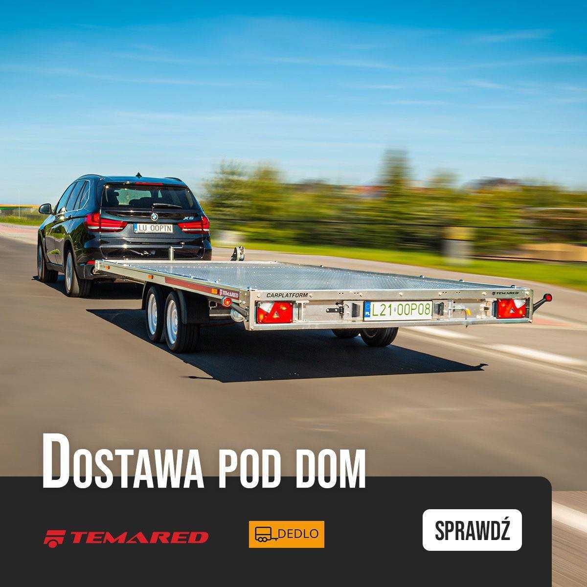 Przyczepka samochodowa dwuosiowa Temared 2612/2 750kg DOSTAWA POD DOM