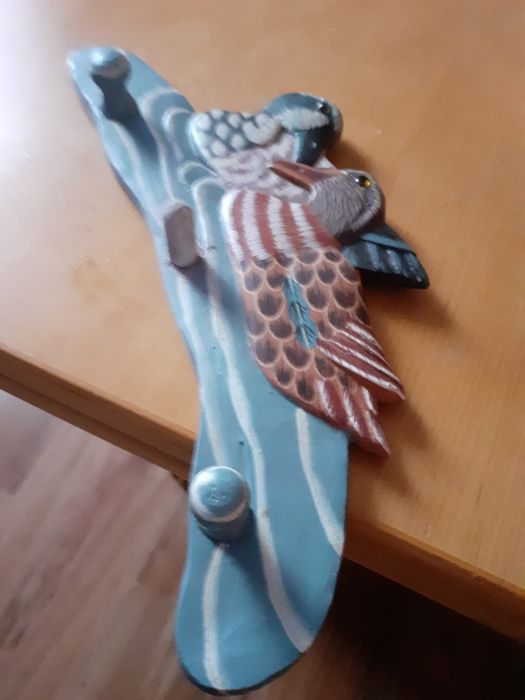 Piekny wieszak 35 cm.dlugosci motyw kaczek vintage volk polecam
