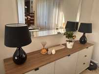 Komplet lamp stołowych czarne
