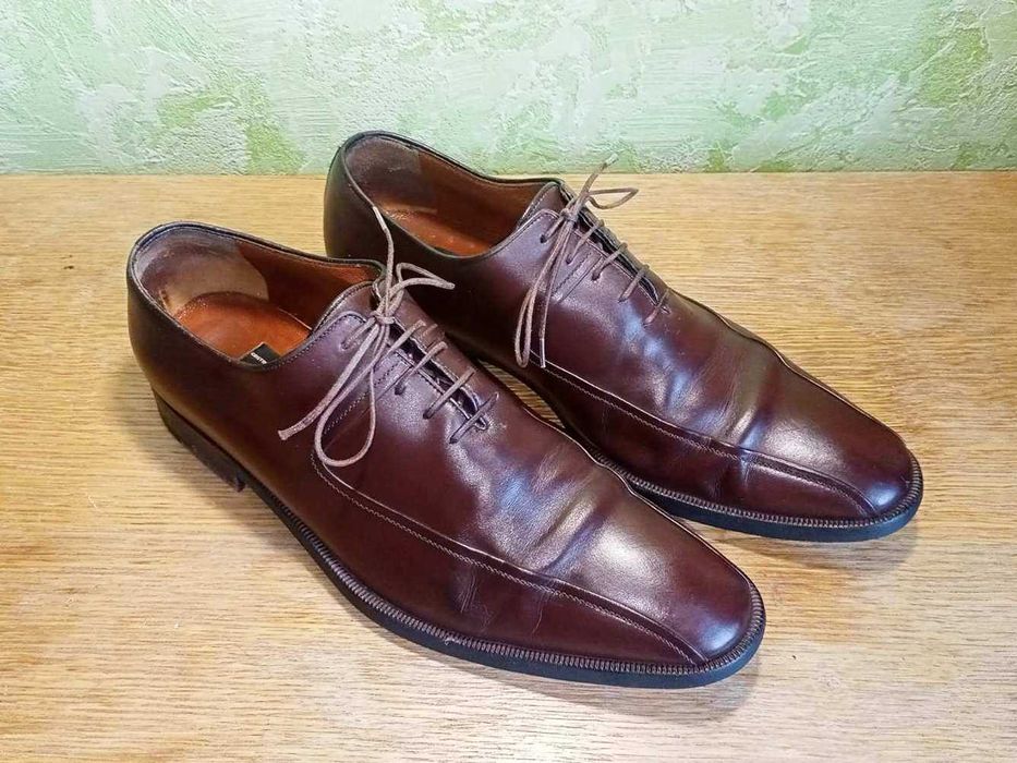 ЛЮКСОВІ туфлі оксфорди A.TESTONI шкіра Італія / Туфли A.TESTONI кожа