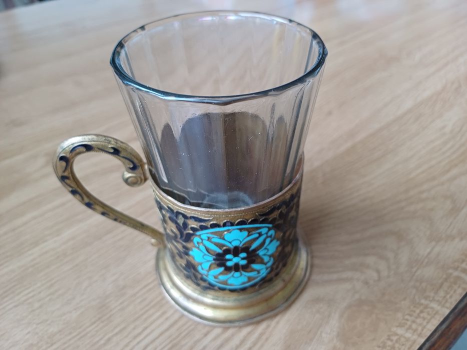 Подстаканник с эмал.1950год