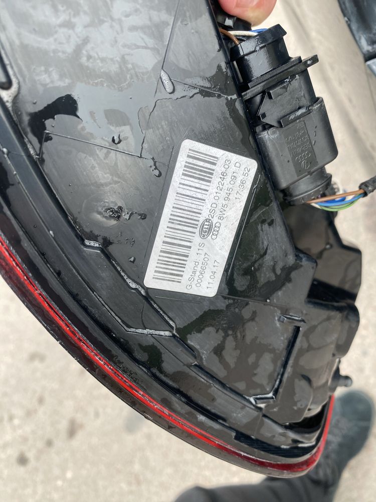 Комплект задніх led ліхтарів/фар Audi A4 B9 (8W5945091)