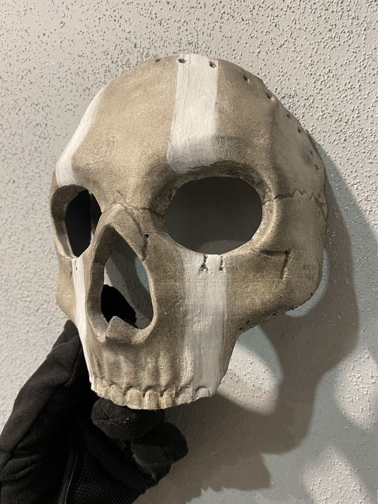 Maska Ghost Call Of Duty cosplay COD handmade OPIS