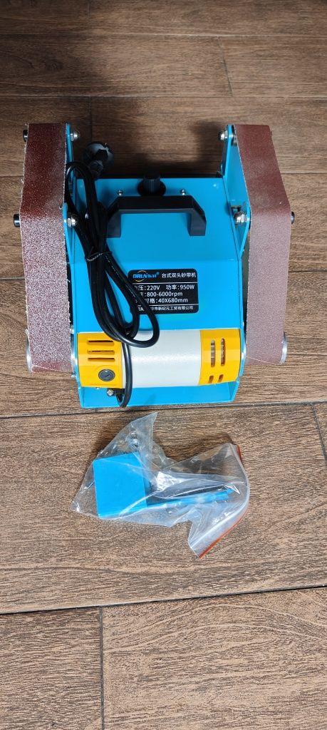 Гриндер 950W 220V, многофункциональный ленточный ,шлифовальный станок.