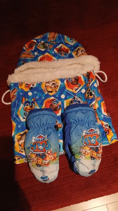 Czapka i komin zimowy 3-4latka