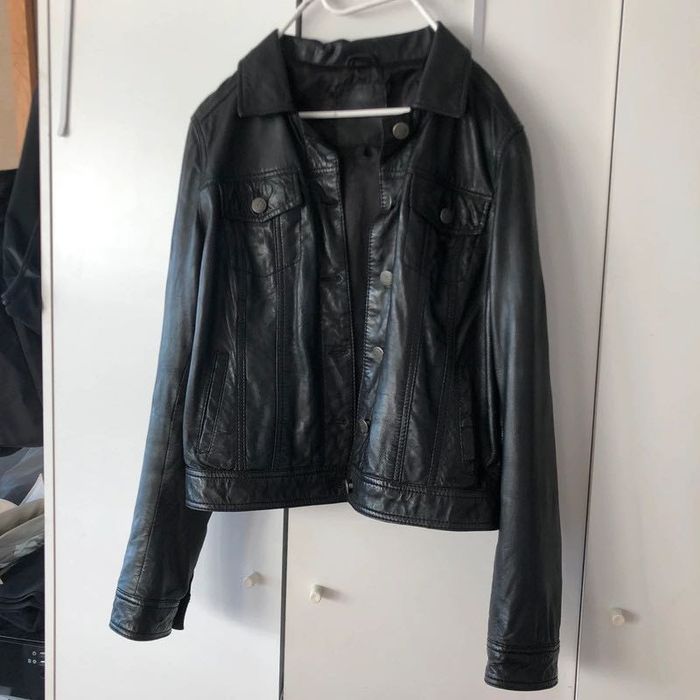 Kurtka skórzana real leather jacket koszulowa kurtka skóra ramoneska