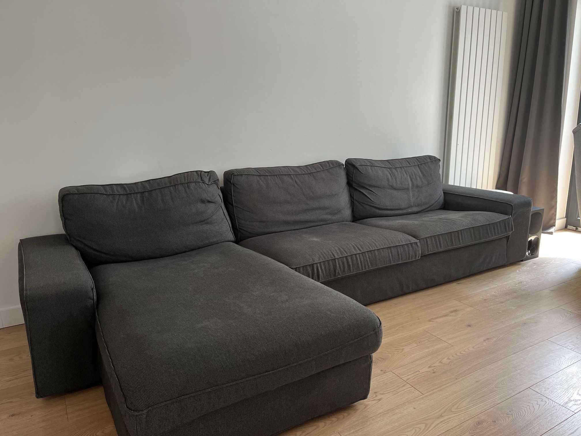 Sofa KIVIK-IKEA  4-osobowa z szezlongiem antracyt