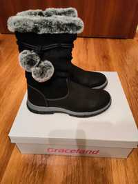 Buty zimowe ocieplane dla dziewczynki
