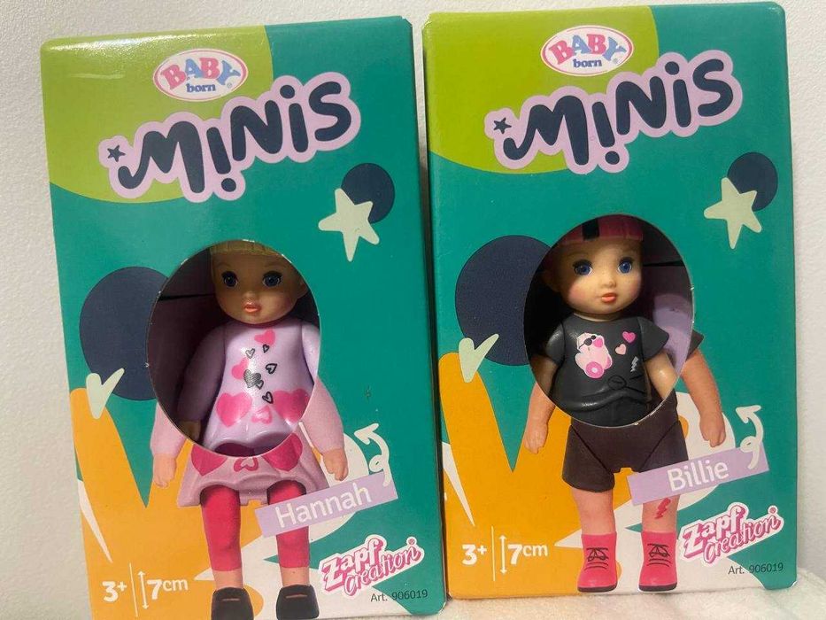 Колекційні міні-ляльки  Baby born Minis Hannah and Billie