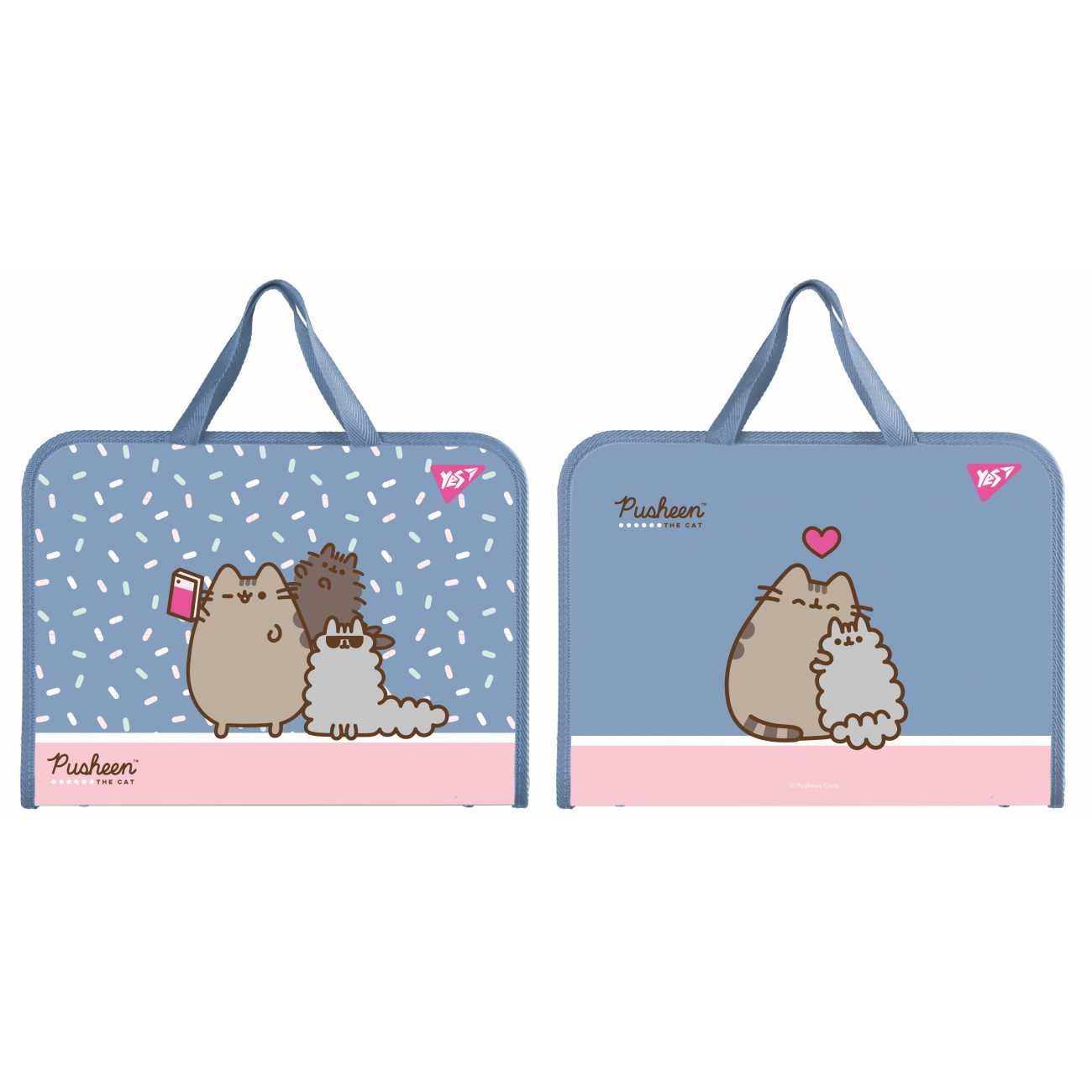 Папка-портфель YES FC на блискавці Minecraft Pusheen