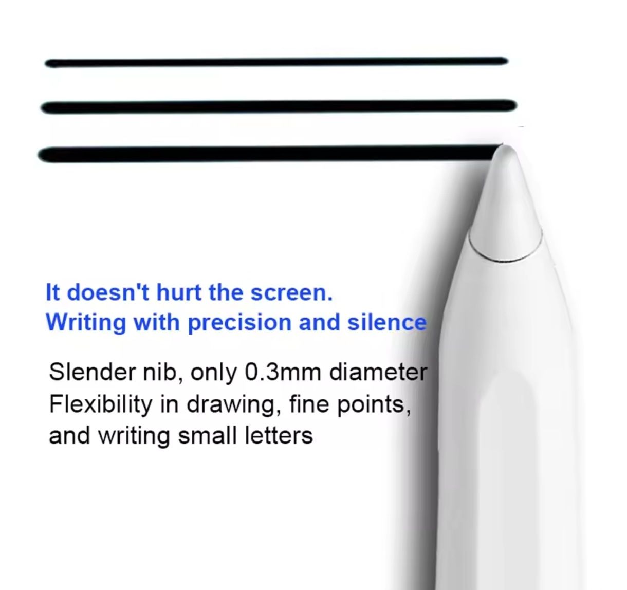 Caneta pen stylus capacitiva para iOS, Android ou Windows