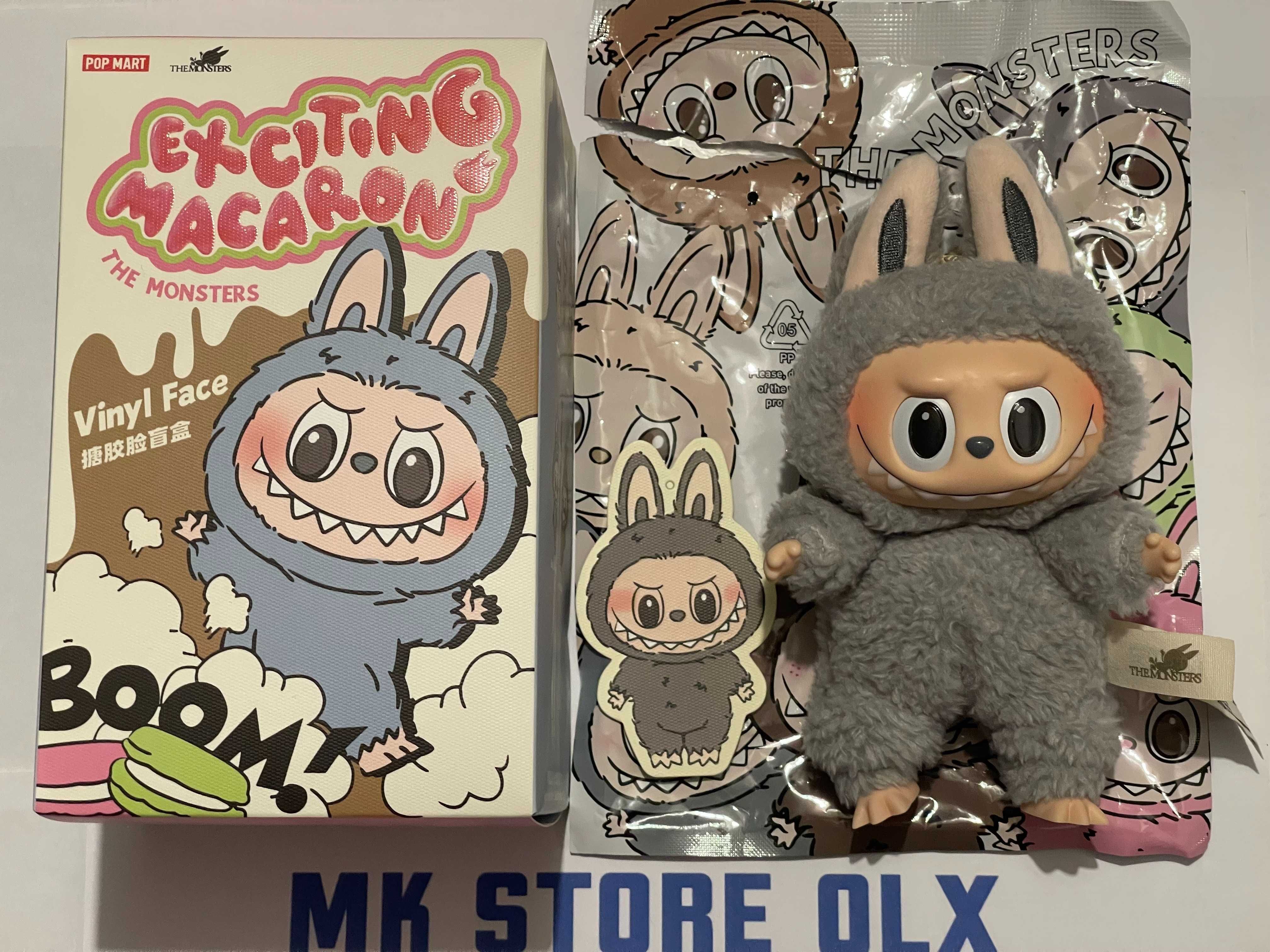 Labubu Szary Sesame Bean Exciting Macaron The Monsters