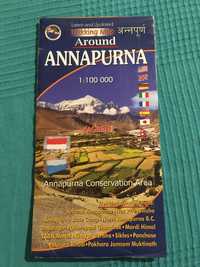 Mapa Dookoła Annapurny Arround Annapurna