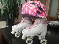 Patins e capacete