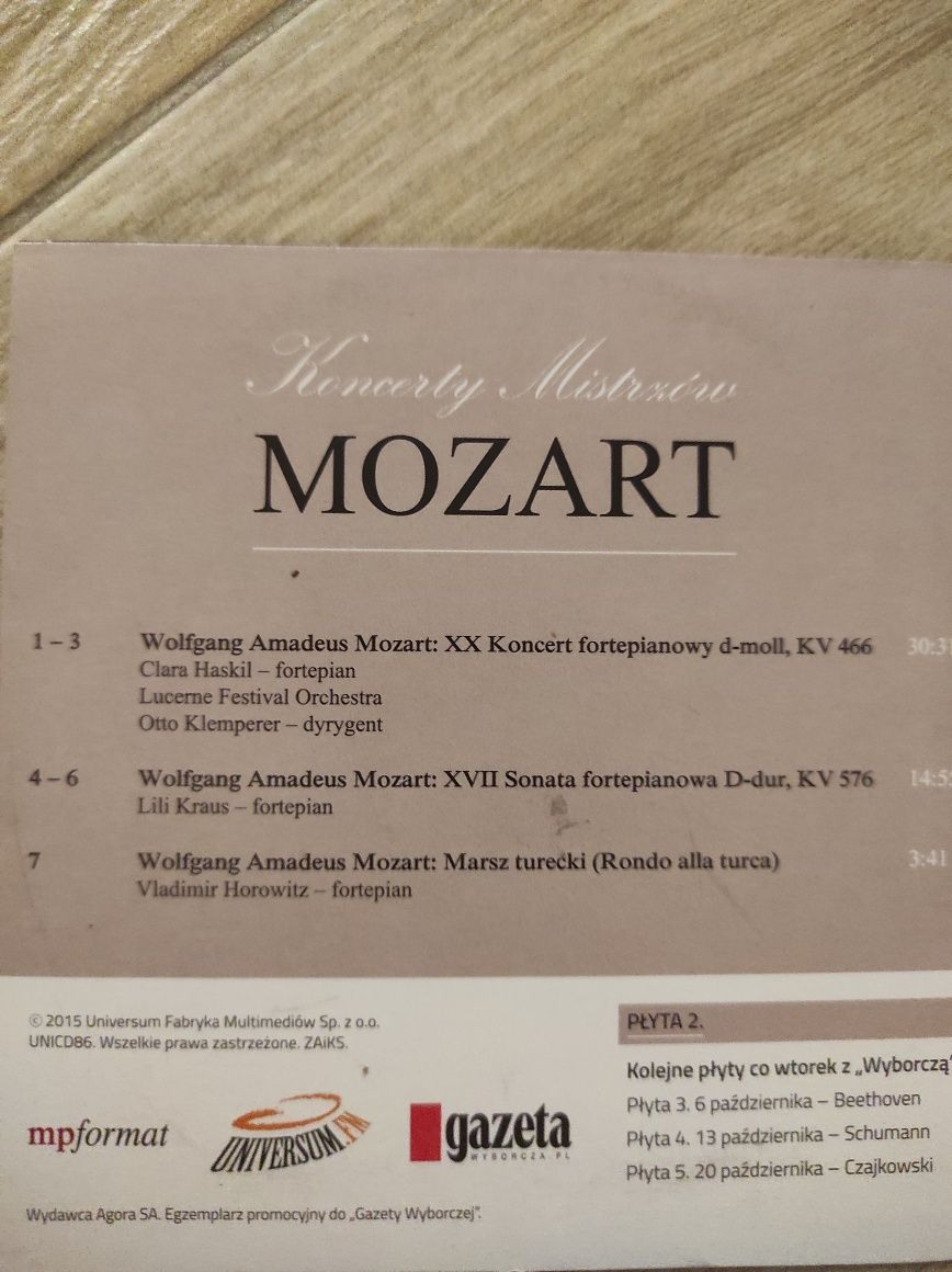Płyta CD Mozart koncert mistrzów