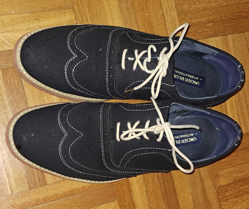 sapato castanho/camel ou azul marinho da Under Blue - tam 42