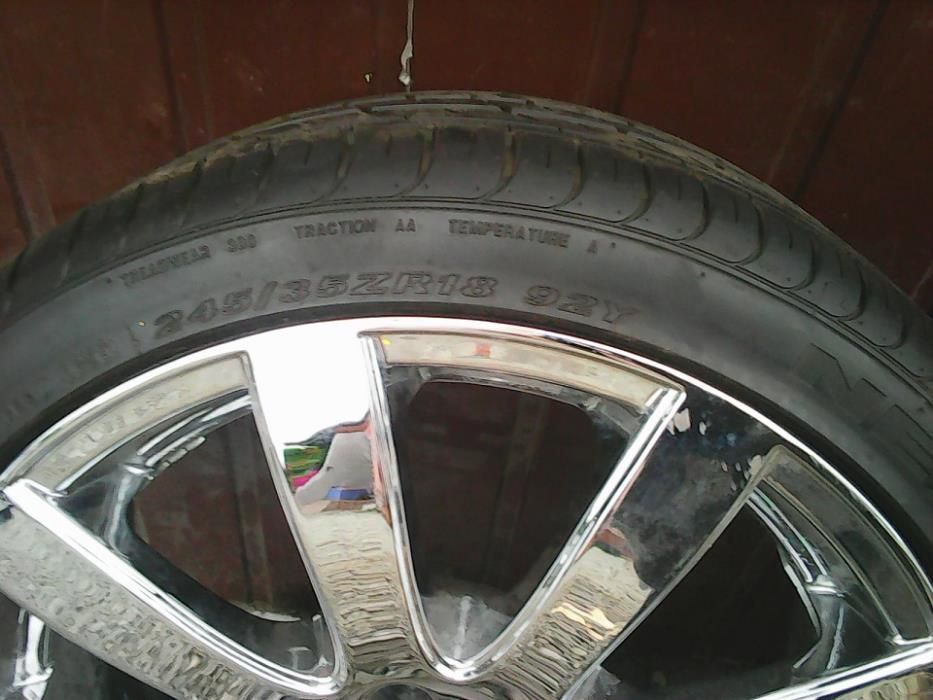 4 Koła Alufelgi Nowe Opony e60 e39 BMW 5 225 40 R18 IS18 5x120 4x8/9mm