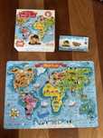 CZUCZU kieszonkowe puzzle - mapa świata