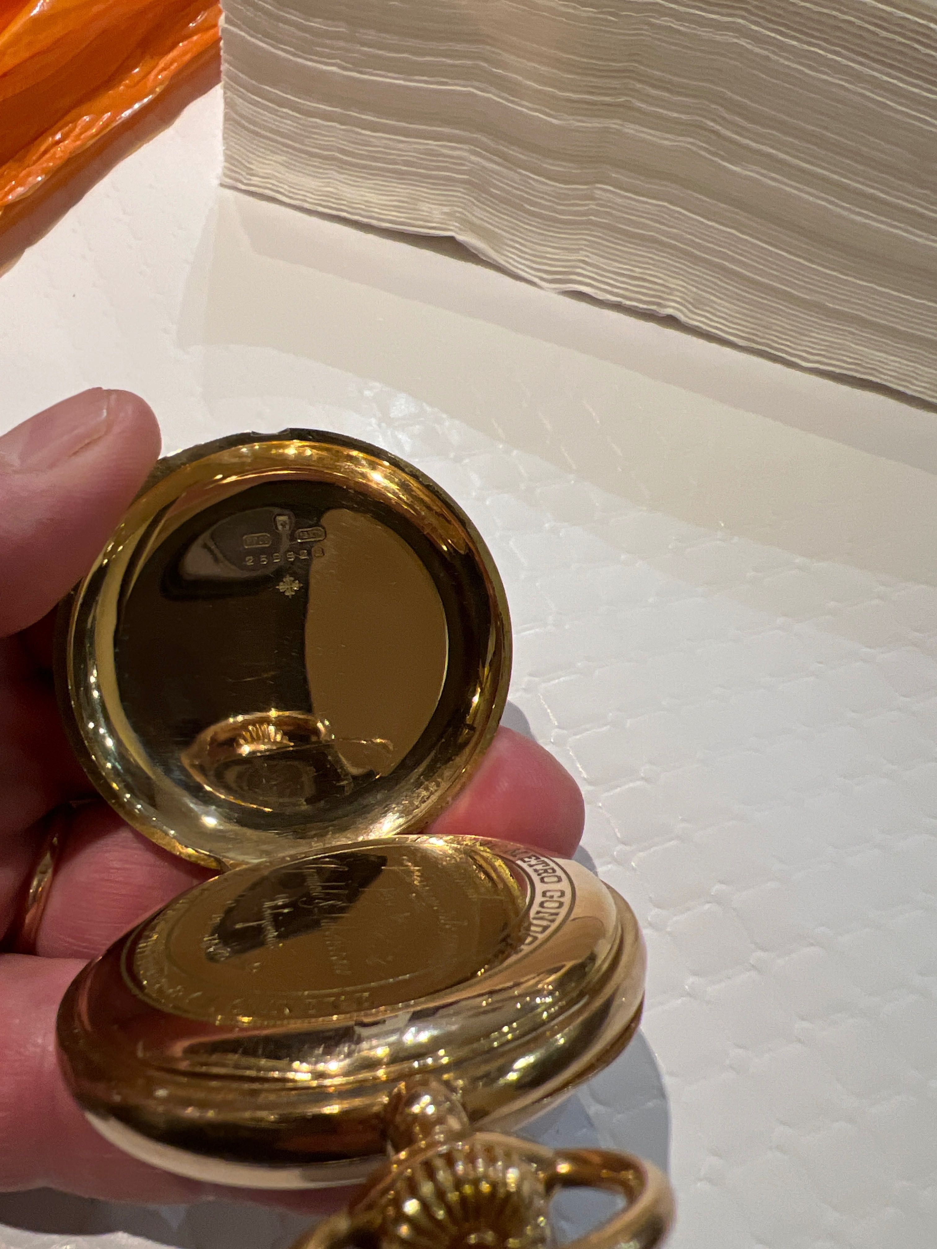 Relógio bolso em ouro