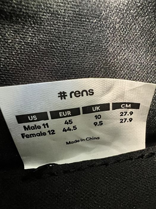 Nowe Rens buty męskie czarne sneakersy wsuwane  45 outlet