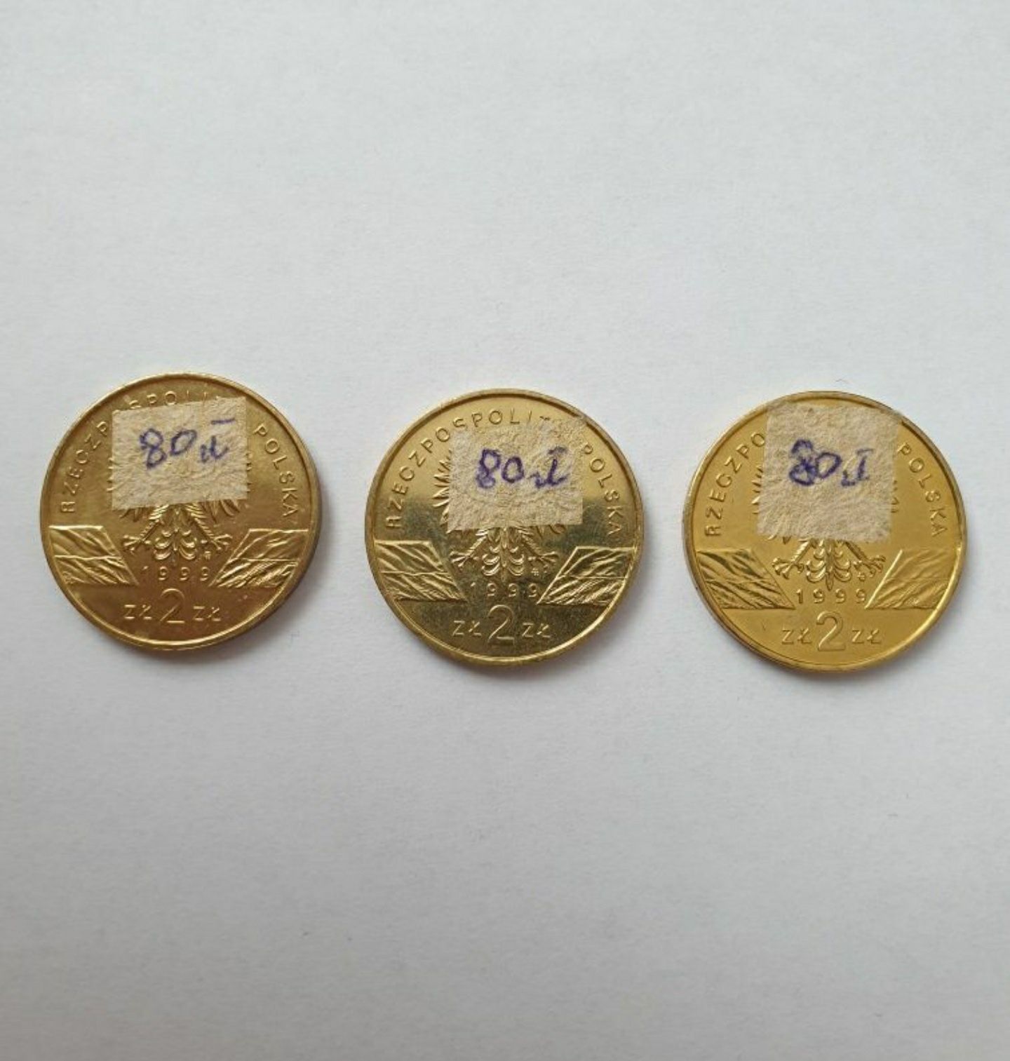 Monety kolekcjonerskie 2 złotowe produkcja 1998r do 1999r Okazja !