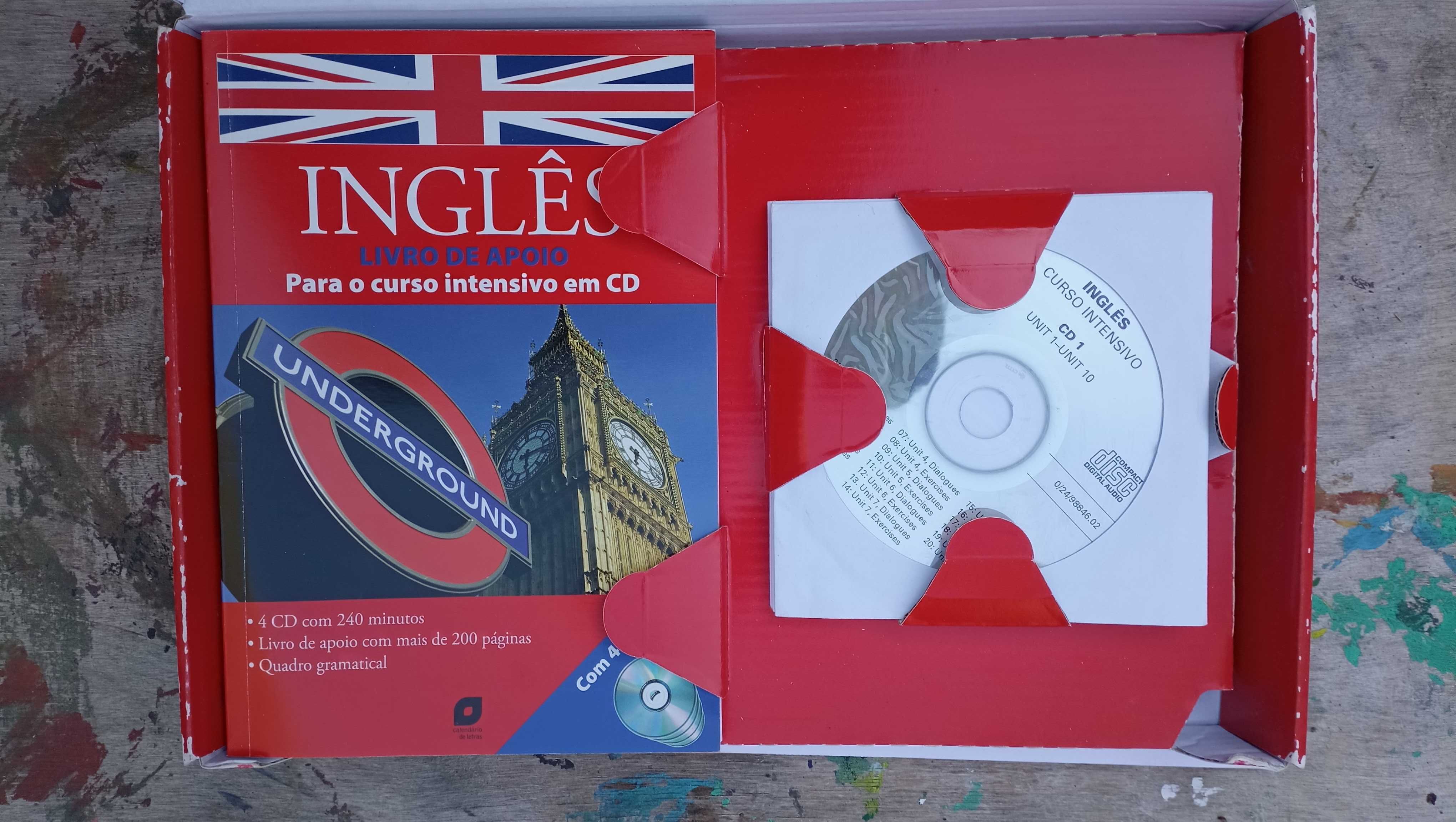 Curso Intensivo em CD Inglês (Como Novo)