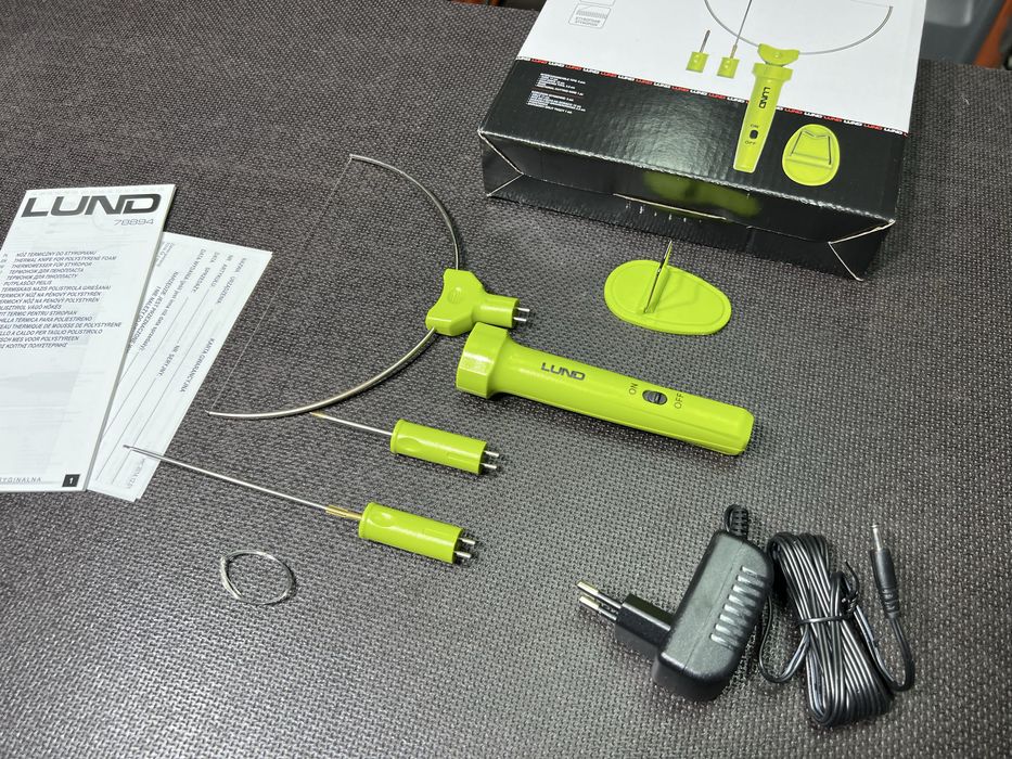 Термонож для пенопласта LUND + 3 насадки Польша