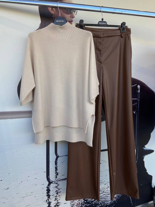 Штани з екошкіри