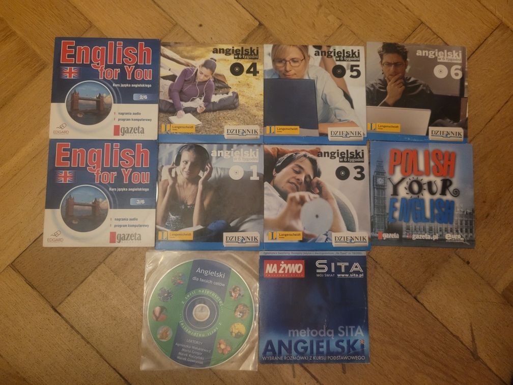 CD-ROM x 10 Kursy do nauki języka angielskiego