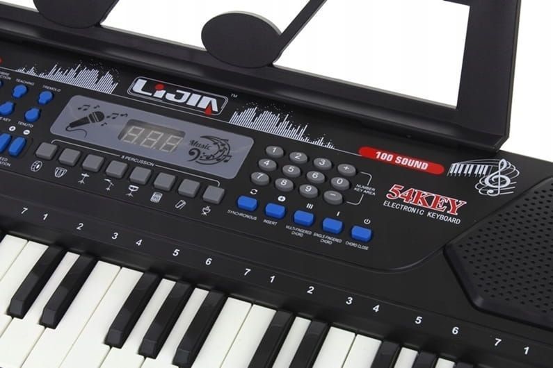 Keyboard Pianino Duże Organy Dla Dzieci Do Nauki Gry 54 Klawisze