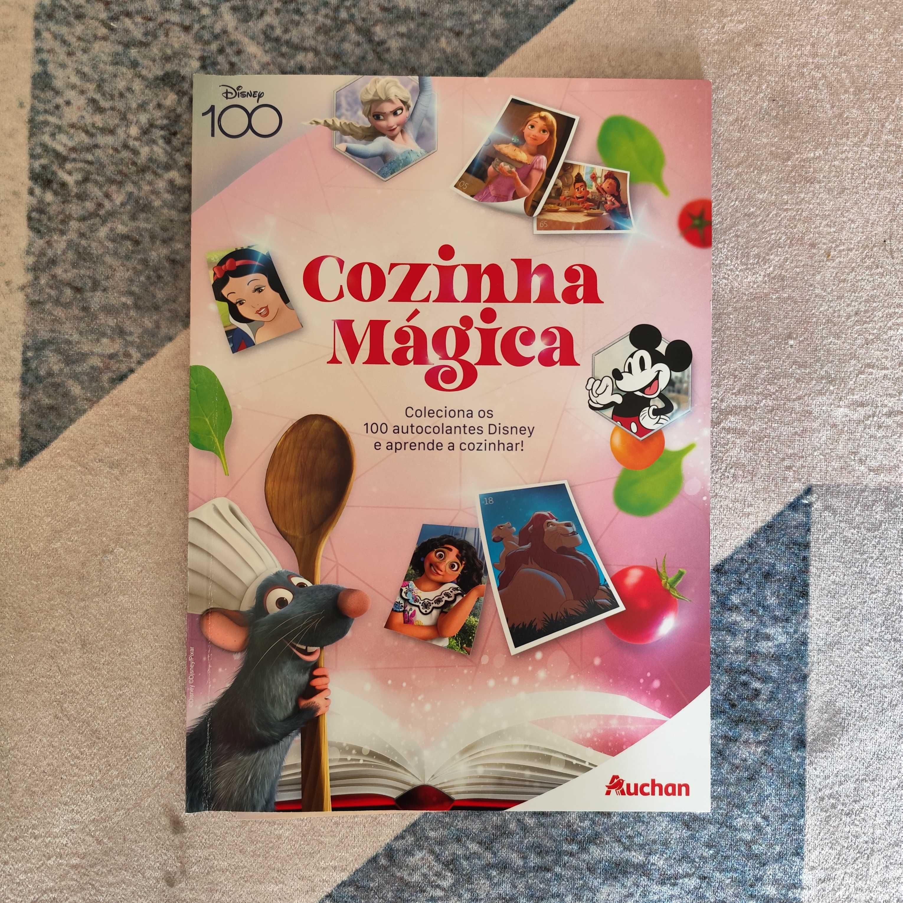 Caderneta de cromos Auchan Cozinha Mágica (100 Anos da Disney)