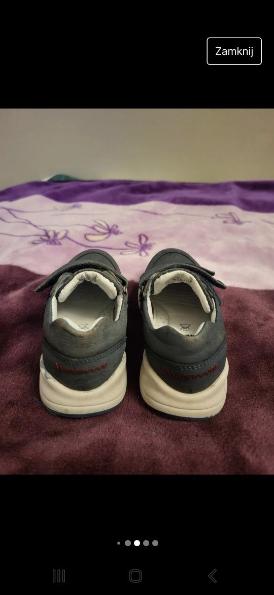 Buty buciki dziecięce chłopięce skórzane Lasocki 26