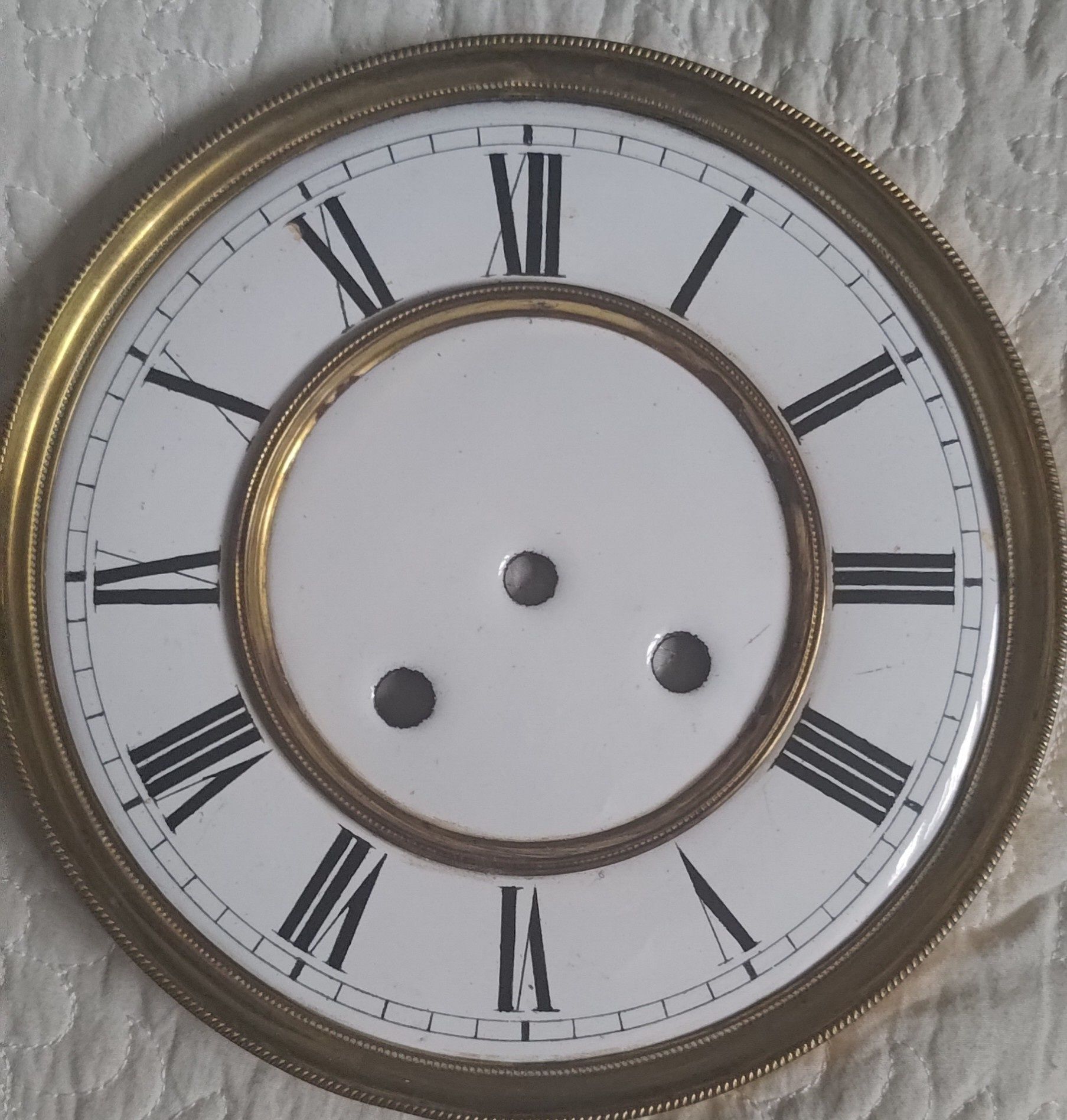 Tarcza emaliowana do starego zegara