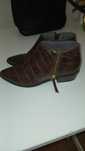 Botins castanho pele da corte fiel