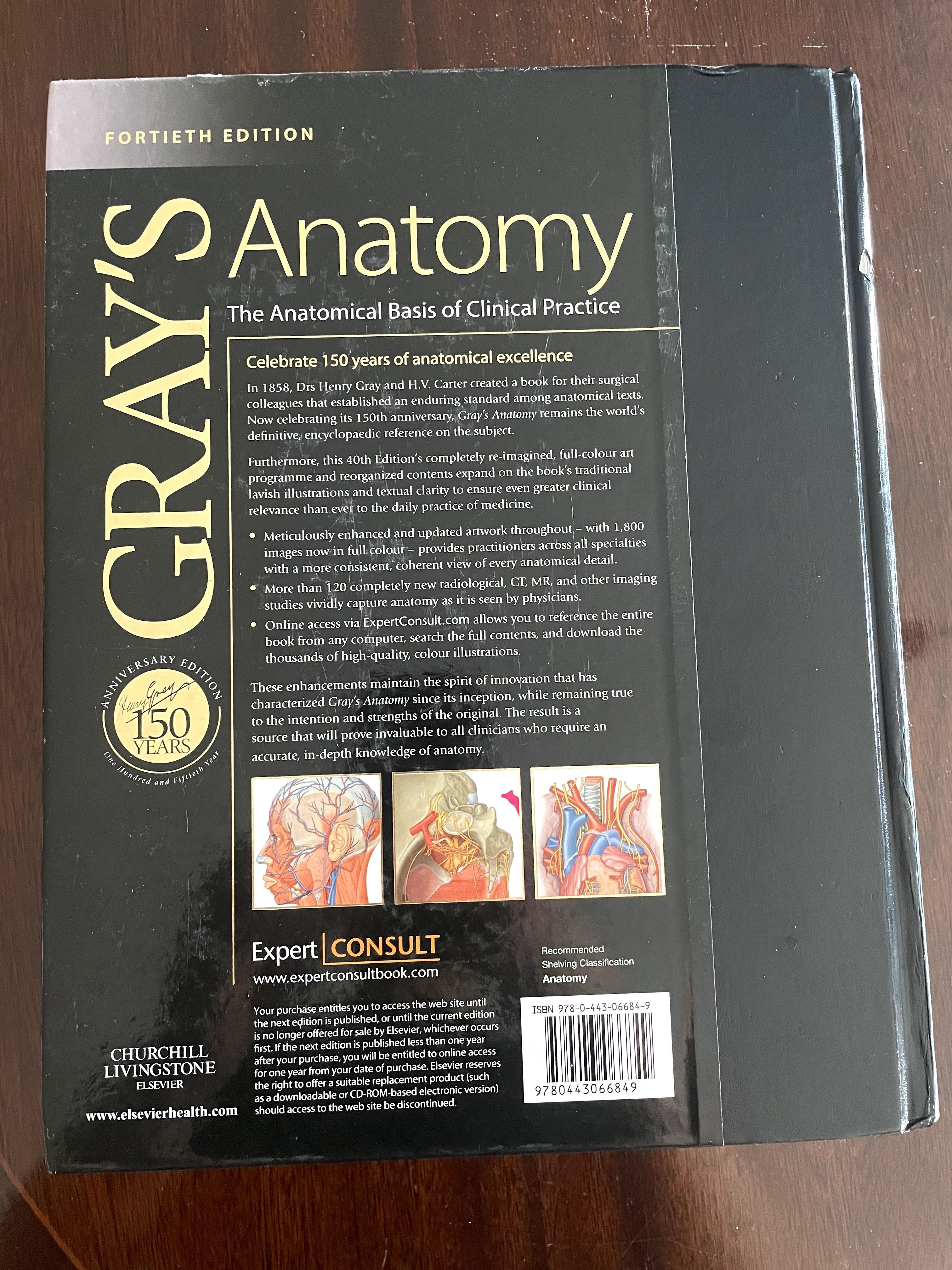 Gray's Anatomy 40th edition