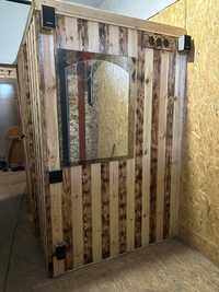 Sauna z piecem na drewno