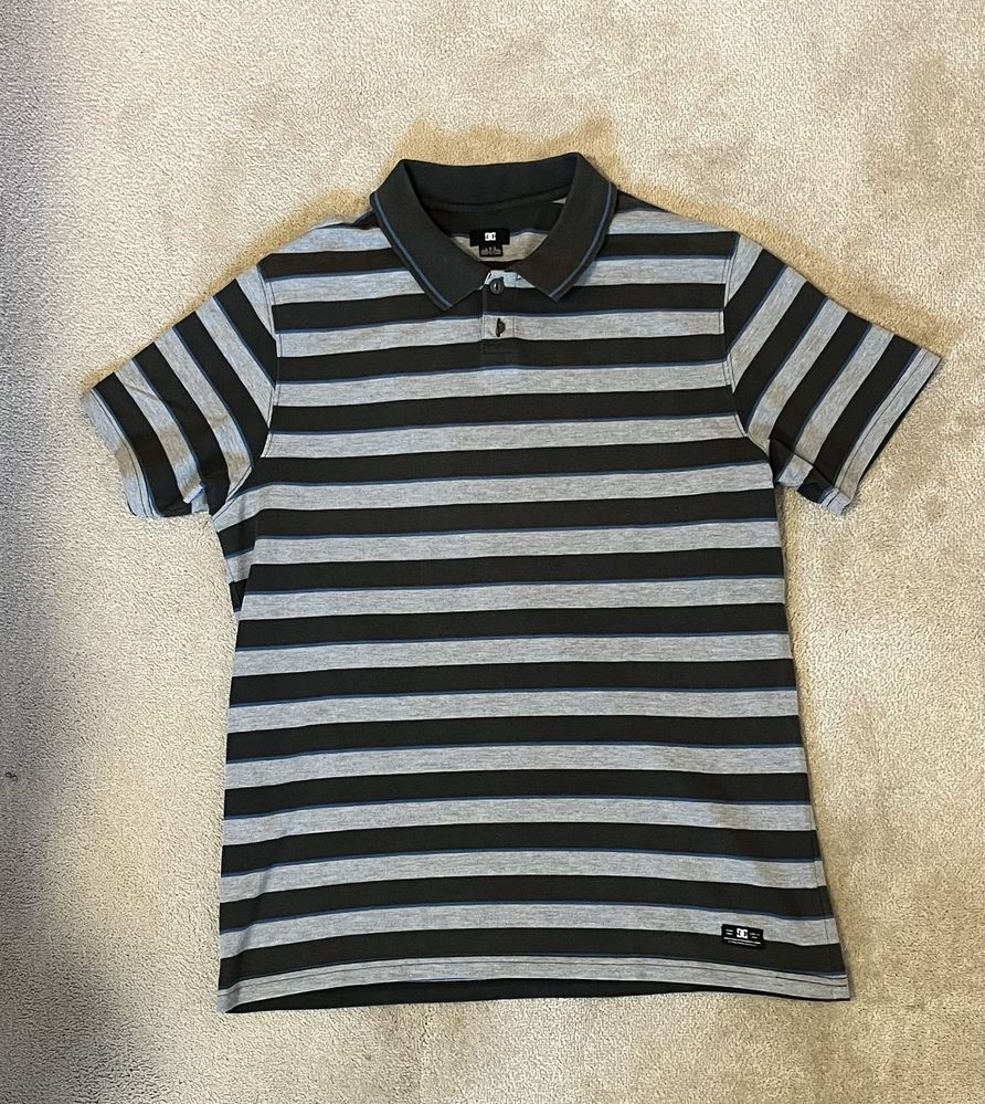 Polo da DC cinzento e preto
