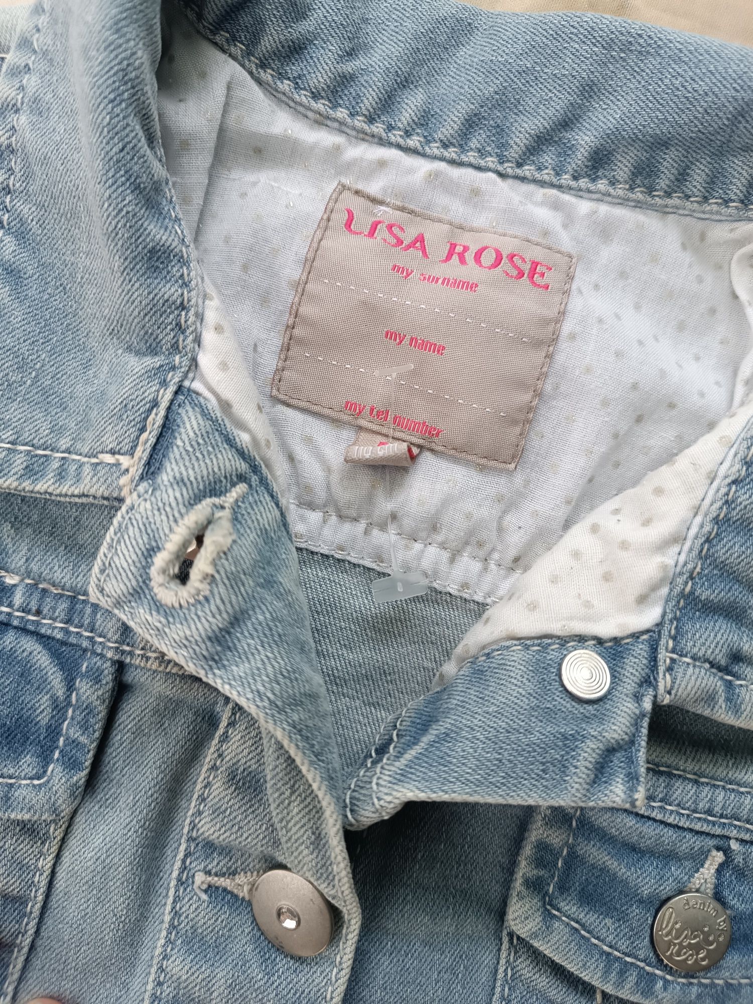 Фірмова куртка джинс дитяча Lisa Rose.