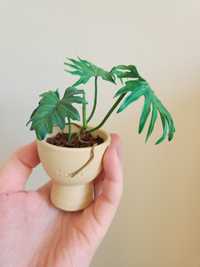 Mini sztuczna roślinka handmade