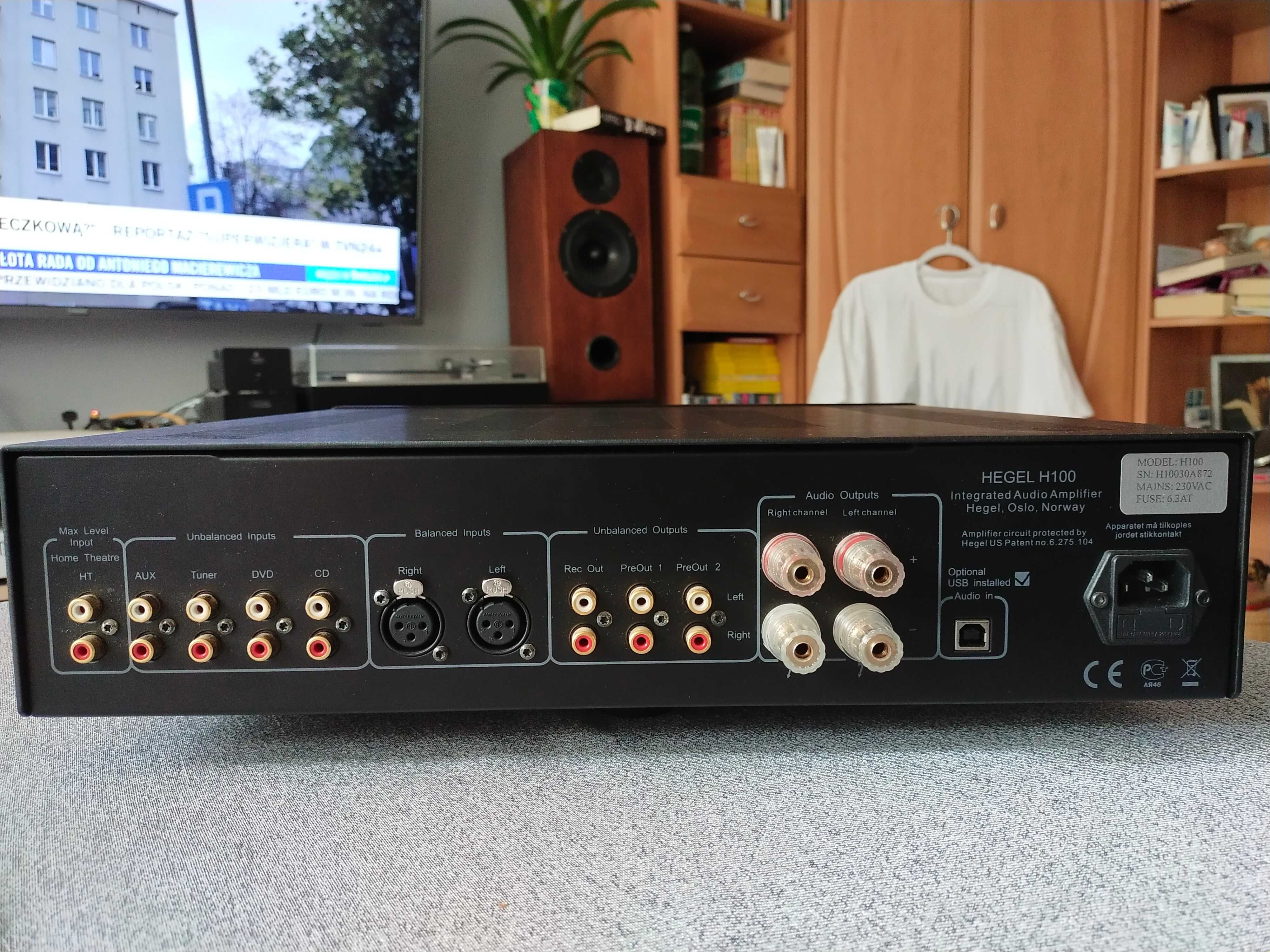 Wzmacniacz zintegrowany Hegel H100
