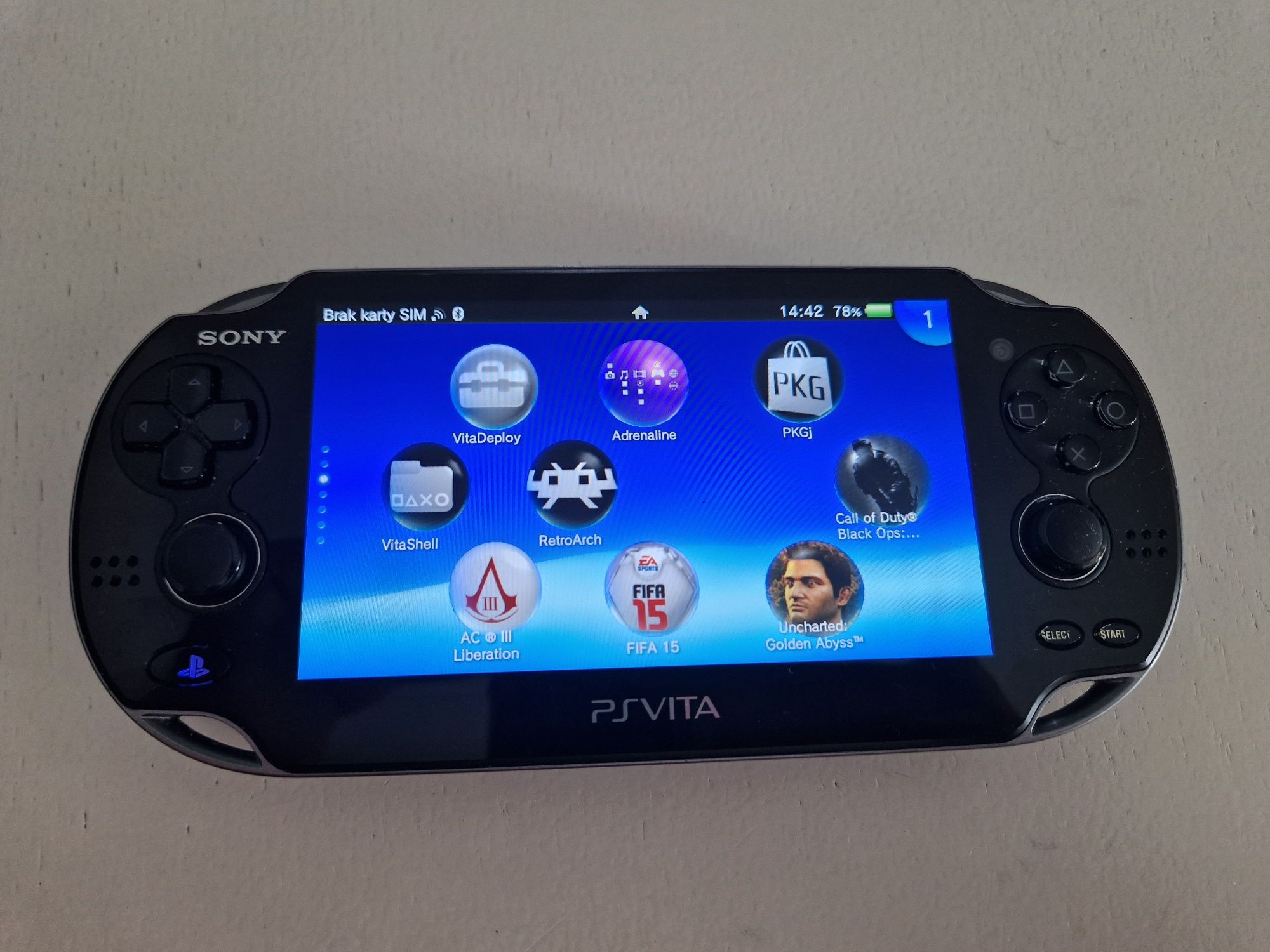 Ps vita oled przerobiona karta 256 GB