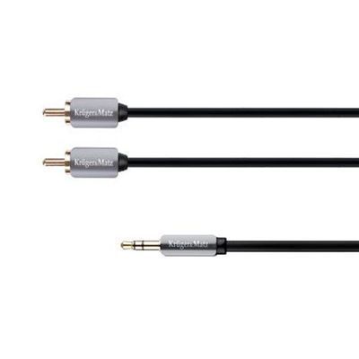 Kabel Wtyk Jack 3.5 - 2Rca Stereo 1.0M Kruger Matz