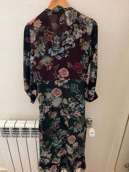 Vestido comprido Zara florido